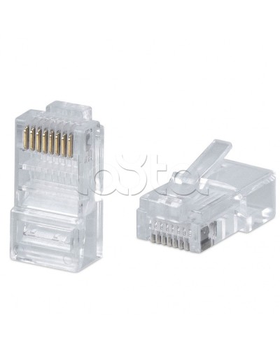 Коннектор RJ-45 под витую пару, категория 5e, универсальный (для одножильного и многожильного кабеля) Cabeus 8P8C в Орле Коннекторы и разъемы Pintop.ru