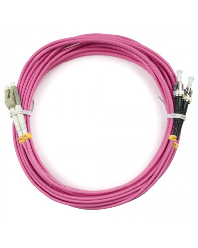 Шнур оптический duplex LC-ST 50/125 mm OM4 5м LSZH Cabeus FOP-50-OM4-LC-ST-5m в Орле Патч-корды оптические Pintop.ru