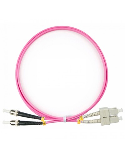 Шнур оптический duplex SC-ST 50/125 mm OM4 1,5м LSZH Cabeus FOP-50-OM4-SC-ST-1,5m в Орле Патч-корды оптические Pintop.ru