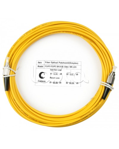 Шнур оптический simplex FC-FC 9/125 sm 25м LSZH Cabeus FOP(s)-9-FC-FC-25m в Орле Патч-корды оптические Pintop.ru