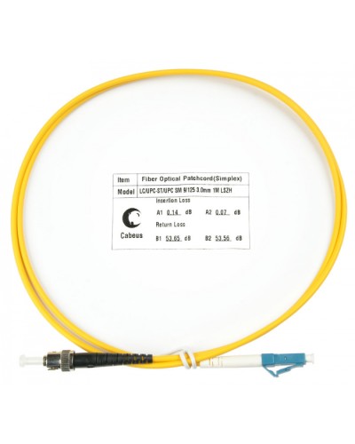 Шнур оптический simplex LC-ST 9/125 sm 1,5м LSZH Cabeus FOP(s)-9-LC-ST-1,5m в Орле Патч-корды оптические Pintop.ru
