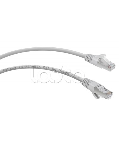 Патч-корд FTP, категория 5e, 3 м, экранированный, серый Cabeus PC-FTP-RJ45-Cat.5e-3m в Орле Патчкорды (медные) Pintop.ru