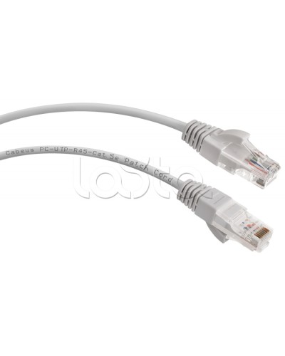 Шнур коммутационный 2xRJ-45/8P8C U/UTP кат.5е (0,3 м) Cabeus PC-UTP-RJ45-Cat.5e-0.3m в Орле Патчкорды (медные) Pintop.ru