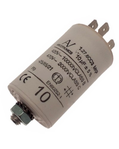 Конденсатор 10 мкФ с гибкими выводами для приводов CAME ATI CAME 119RIR295 в Орле Запчасти для шлагбаумов и автоматики Pintop.ru