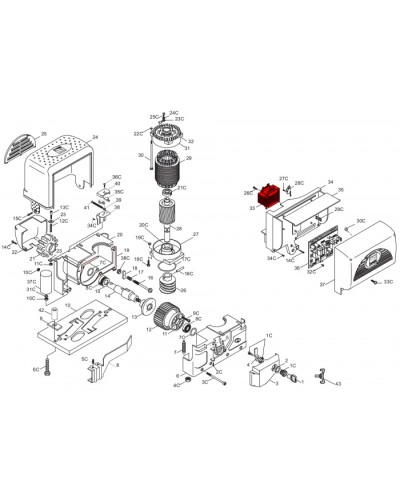 Корпус TWIN4 Came 119RIR312 в Орле Запчасти для шлагбаумов и автоматики Pintop.ru