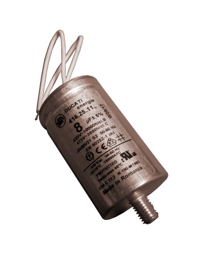 Конденсатор 8 мкФ с гибкими выводами и болтом Came 119RIR339 в Орле Запчасти для шлагбаумов и автоматики Pintop.ru