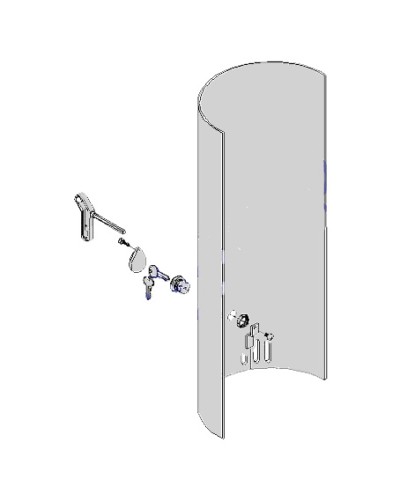 Крышка с замком разблокировки CAT-X Came 119RIX012 в Орле Запчасти для шлагбаумов и автоматики Pintop.ru