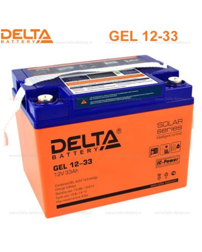 Аккумулятор свинцово-кислотный Delta GEL 12-33 в Орле Электротехническое оборудование Pintop.ru