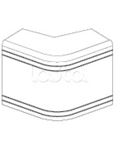 Угол внешний неизменяемый (90°) NEA 80х40 мм DKC 01808 в Орле Аксессуары для кабель-канала Pintop.ru