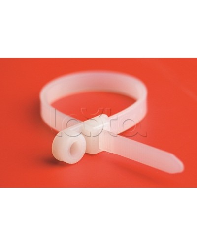 Хомут P6.6 с основанием, белый, 4,8x200 DKC 252205-M в Орле Стяжки-хомуты Pintop.ru