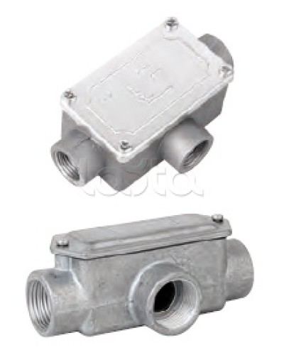 Коробка ответвительная алюминиевая, 3 ввода, М20х1,5 ,IP55, 118х67х42мм DKC 6330-20 в Орле Распределительные коробки Pintop.ru