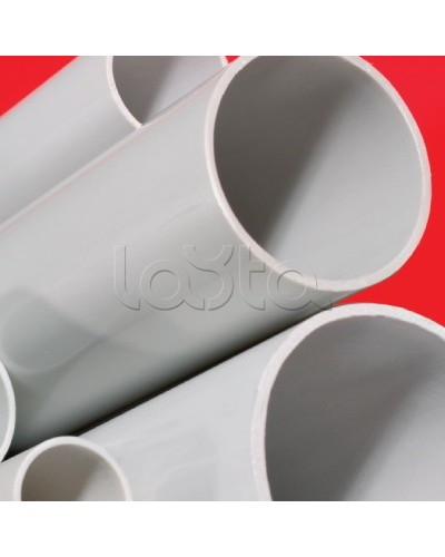 Труба ПВХ жёсткая атмосферостойкая д.40мм, тяжёлая, 3м, цвет серый DKC 63540UF в Орле Гладкая труба Pintop.ru