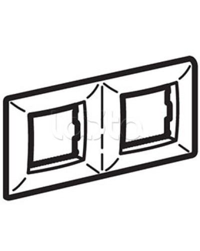 Рамка пятиместная, белый RAL 9010, 10М, BRAVA DKC (75015W) в Орле Аксессуары для кабель-канала Pintop.ru