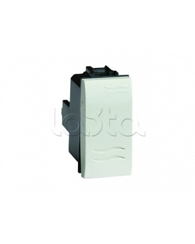 Выключатель типа кнопка, белый, 1мод. DKC 76021B в Орле Аксессуары для стоек и шкафов Pintop.ru