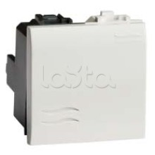 Выключатель типа кнопка, белый, 2мод. DKC 76022B