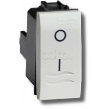 Выключатель двухполюсный белый 1 мод