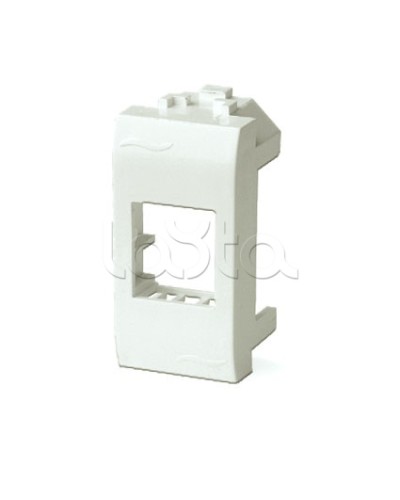 Адаптер для информационных разъемов Systimax, белый, 1мод. DKC 76609B в Орле Аксессуары для стоек и шкафов Pintop.ru