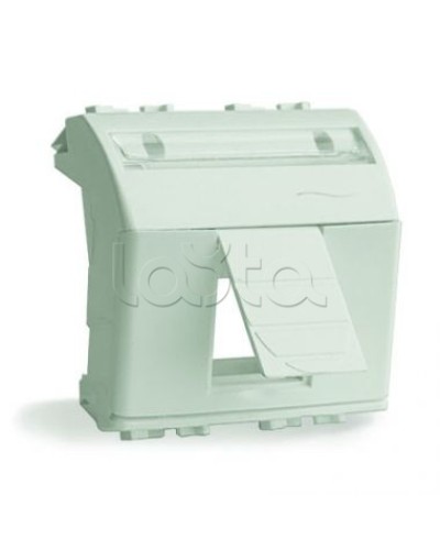 Адаптер для информационных разъемов R&M, белый, 2 мод. DKC 76612B в Орле Аксессуары для стоек и шкафов Pintop.ru