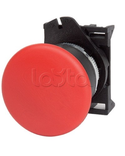 Кнопка грибовидная, прозрачная с фиксацией, красная д. 40 DKC ABHL1M4N в Орле Аксессуары для стоек и шкафов Pintop.ru