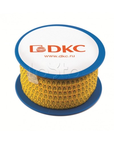 Колечко маркировочное 1, 2.5-4мм. черное на желтом DKC AZO301BY в Орле Аксессуары для лотков Pintop.ru