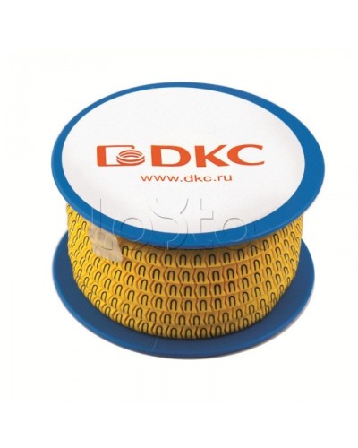 Колечко маркировочное +, 4-8мм. черное на желтом DKC AZS410BY в Орле Крепежные изделия Pintop.ru