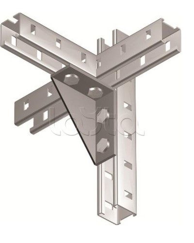 Уголок двойной усиленный левый, горячеоцинкованный DKC BMC1022HDZ в Орле Аксессуары для лотков Pintop.ru