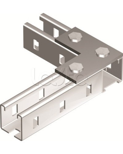 Пластина соединительная L-обр., длина 90х90 мм, 3отв., горячеоцинкованная DKC BMD1021HDZ в Орле Крепежные изделия Pintop.ru