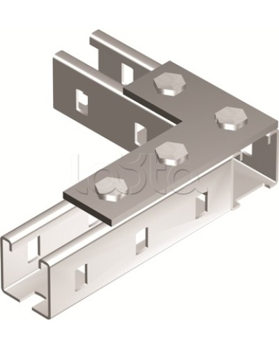 Пластина соединительная L-обр., длина 90х140 мм, 4отв., горячеоцинкованная DKC BMD1022HDZ в Орле Аксессуары для лотков Pintop.ru