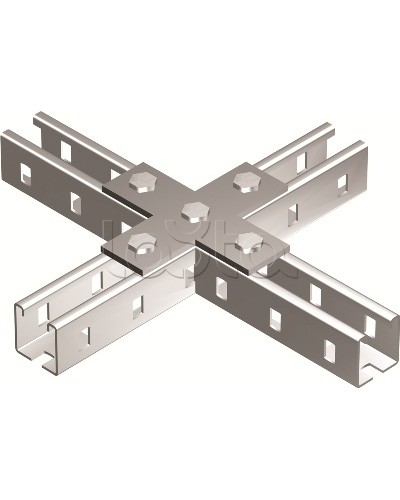 Пластина соединительная Х-обр., горячеоцинкованная DKC BMD1041HDZ в Орле Аксессуары для лотков Pintop.ru