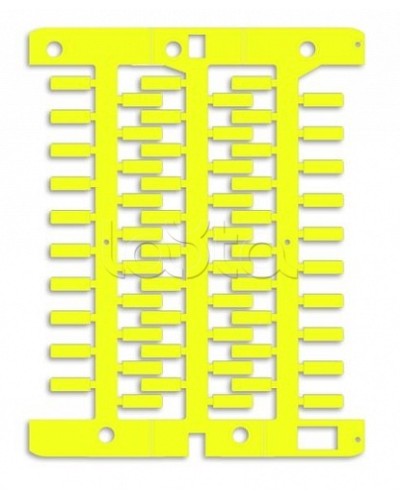 Маркировка для провода, жесткая, для трубочек. 4х12мм. Желтая DKC NUT12Y в Орле Крепежные изделия Pintop.ru