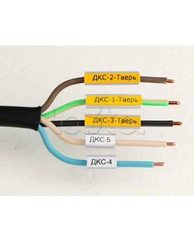 Маркировка для провода, гибкая, для трубочек. 4х10мм. Белая DKC NUTFL10 в Орле Крепежные изделия Pintop.ru