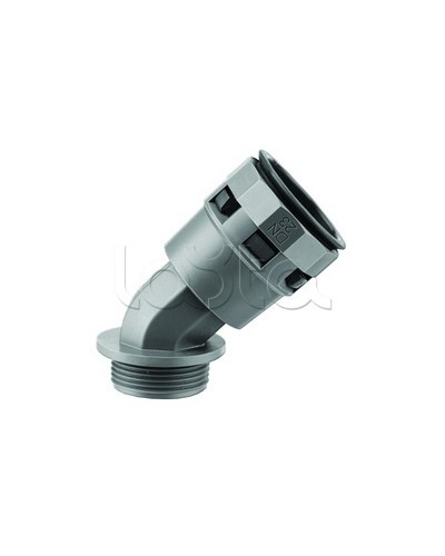 Муфта 45 грд. труба-коробка DN 12 мм, М16х1,5, полиамид, цвет черный DKC PAL12M16N в Орле Повороты, муфты, тройники Pintop.ru