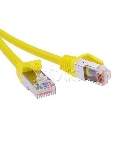Патч-корд экранированный CAT5E F/UTP 4х2, LSZH, желтый, 10м DKC RN5EFU4500YL в Орле Патчкорды (медные) Pintop.ru