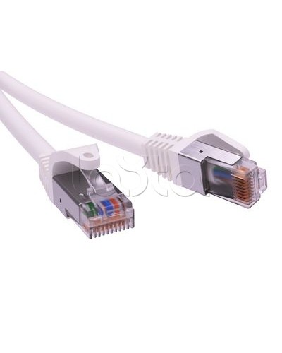 Патч-корд экранированный CAT5E F/UTP 4х2, LSZH, белый, 0.5м DKC RN5EFU4505WH в Орле Патчкорды (медные) Pintop.ru
