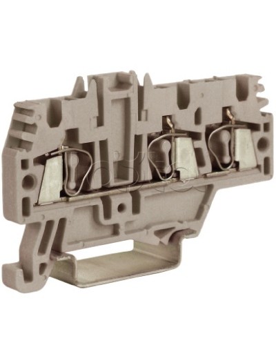 Зажим 2,5 кв.мм серый 1 ввод/2 вывода DKC ZHM510GR в Орле Держатели, клипсы, скобы Pintop.ru