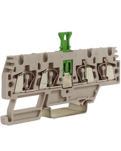 Зажим, 2 ввод/2 вывода, серый 2,5 кв.мм, с размыкателем DKC ZHMS10GR в Орле Держатели, клипсы, скобы Pintop.ru