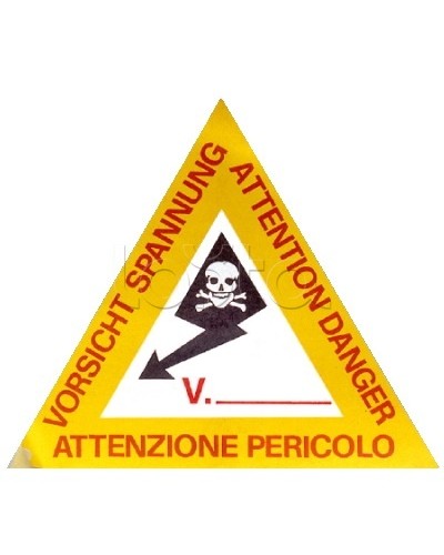 Предупреждающая табличка 120мм DKC ZTA002 в Орле Аксессуары для лотков Pintop.ru