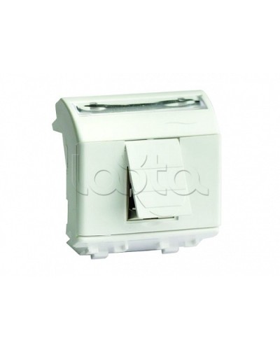 Ком.роз. RJ45 кат.5e экран., 8P8C, Brava, белая, 2мод DKC 76450B в Орле Аксессуары для стоек и шкафов Pintop.ru