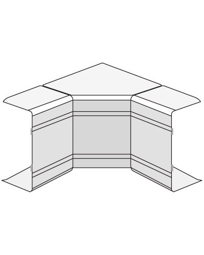 Угол внутренний изменяемый (70-120°) NIAV 120х40 мм DKC 01726 в Орле Аксессуары для кабель-канала Pintop.ru