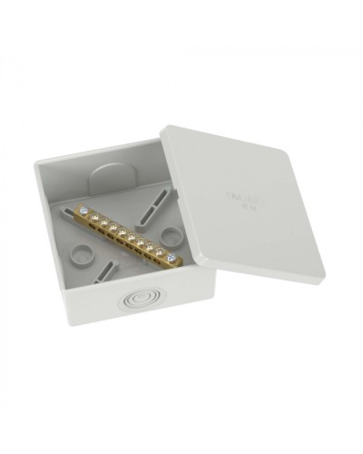 Коробка уравнивания потенциалов, 8 зажимов, 6 вводов д.20мм, 80х80х40мм, IP44 DKC (NE3108) в Орле Распределительные коробки Pintop.ru