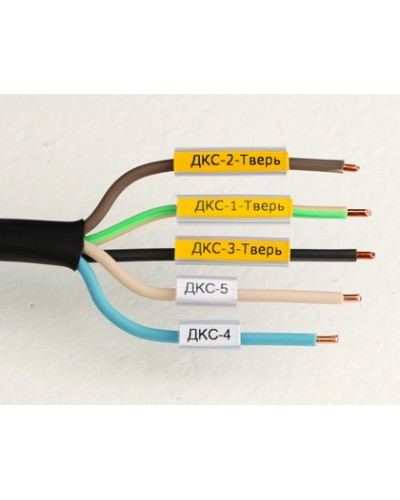 Маркировка для провода, гибкая, для трубочек. 4х18мм. Белая DKC NUTFL18 в Орле Крепежные изделия Pintop.ru
