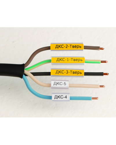 Маркировка для провода, гибкая, для трубочек. 4х30мм. Белая DKC NUTFL30 в Орле Крепежные изделия Pintop.ru
