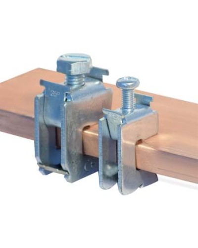 Шинная клемма для кабеля, сечение шины 5 мм, кабель 1,5-16 мм DKC R5BC0516 в Орле Аксессуары для лотков Pintop.ru