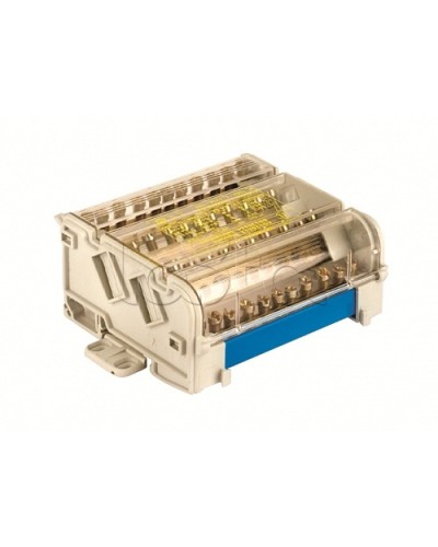 Блок распределительный на DIN рейку 4р 125А, 7х6мм 2х7,5мм 2x9мм. DKC BD125114 в Орле Аксессуары для стоек и шкафов Pintop.ru