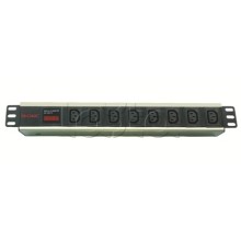 Блок распределения питания для 19" шкафов, 8 розеток IEC60320 С13, с амперметром DKC R519IEC8AMC14
