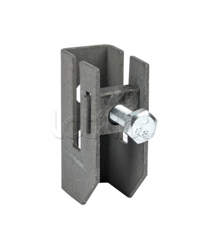 Держатель для полосы толщиной до 8мм с фикс. болтом, HZ EKF PROxima (lp-d2312) в Орле Монтажные материалы Pintop.ru