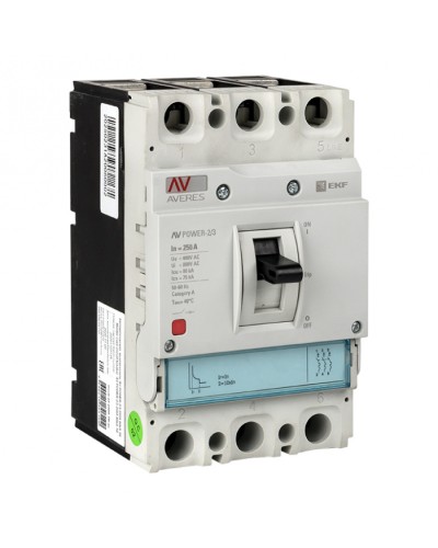 Автоматический выключатель AV POWER-2/3 250А 35kA TR EKF (mccb-23-250-TR-av) в Орле Электротехническое оборудование Pintop.ru