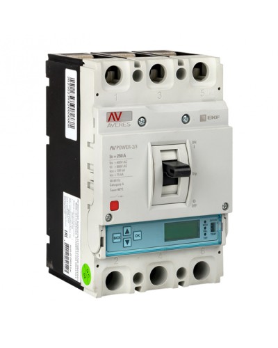 Автоматический выключатель AV POWER-2/3 250А 100kA ETU6.0 EKF AVERES (mccb-23-250H-6.0-av) в Орле Электротехническое оборудование Pintop.ru
