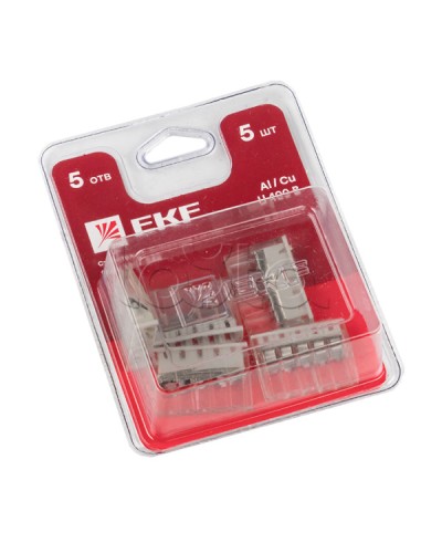 Строит.-монтаж. клемма СМК 2273-245 (с пастой) 5 отверстий 0,5-2.5 мм2 блистер (5шт.) EKF (plc-smk-2273-245b) - Строительно-монтажная клемма СМК 2273-245 (с пастой) 5 отверстий 0,5-2.5 мм2 блистер (5шт.) EKF PROxima в Орле Клеммные колодки Pintop.r