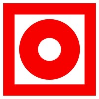 Знак F 10 "Кнопка включения установок (систем) пожарной автоматики" 200х200,пластик EKF (pn-f-10-f)